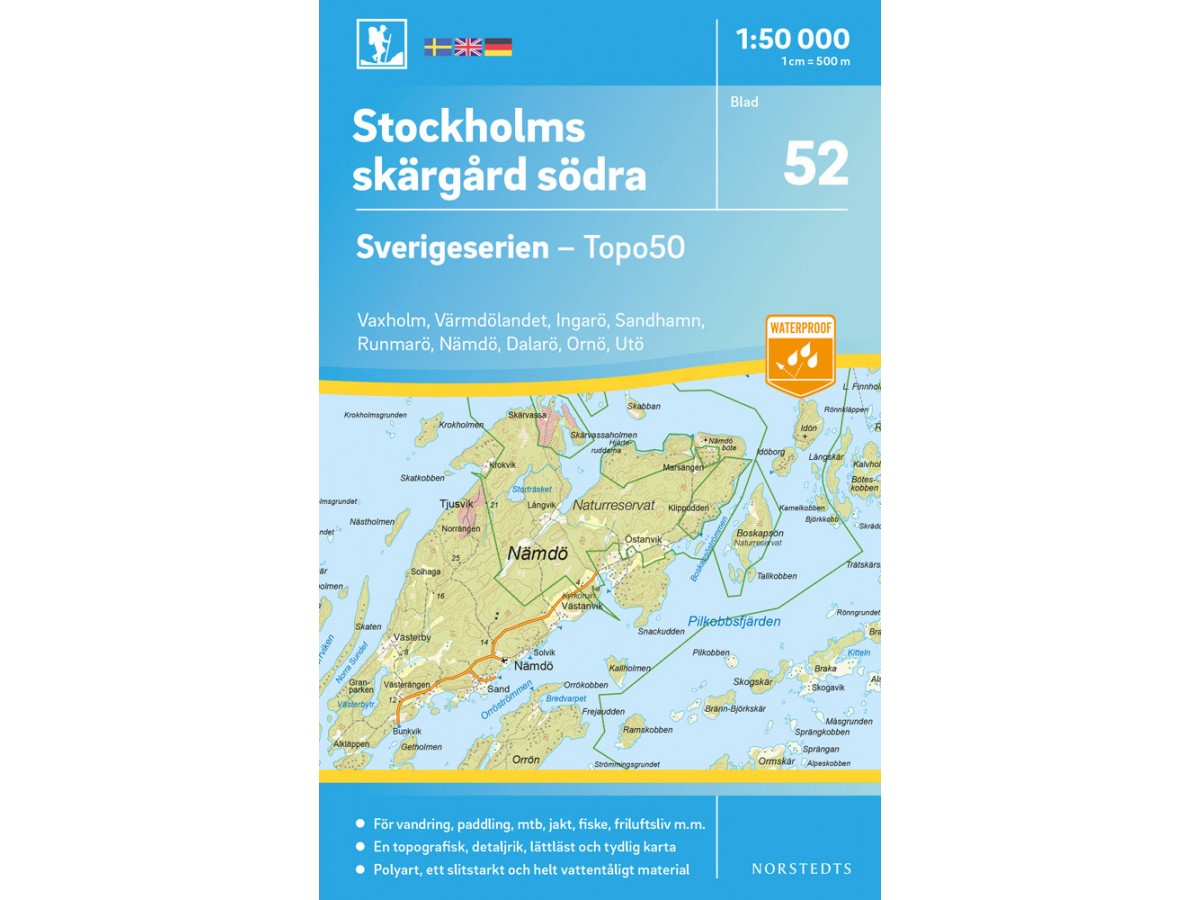52 Stockholms skärgård södra Sverigeserien 1:50 000 52 Stockholms skärgård södra Sverigeserien 1:50 000